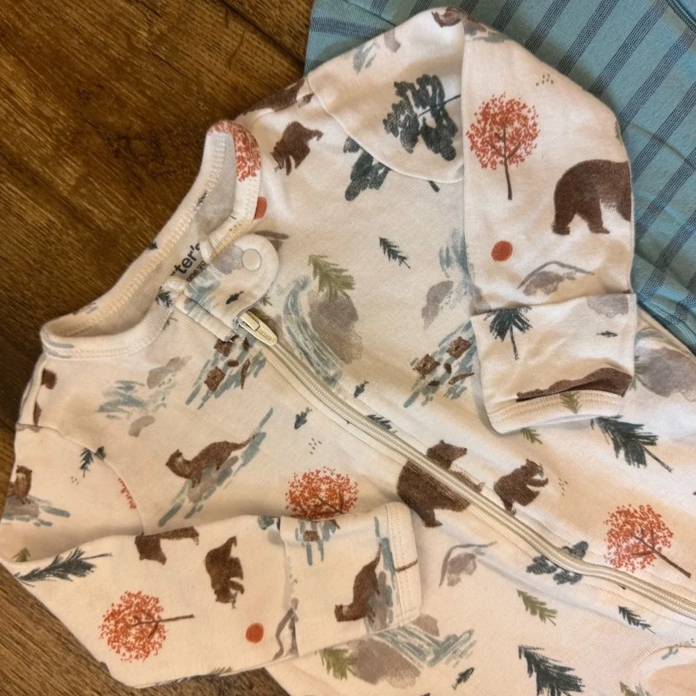Baby Sleepers Boy 3 Months Outfits Clothes Carter's Sleep N Plays Rompers Footed